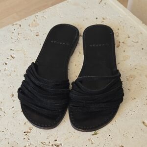 by James Olivia strappy sandals in Black